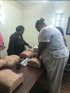 Ladies Learning CPR